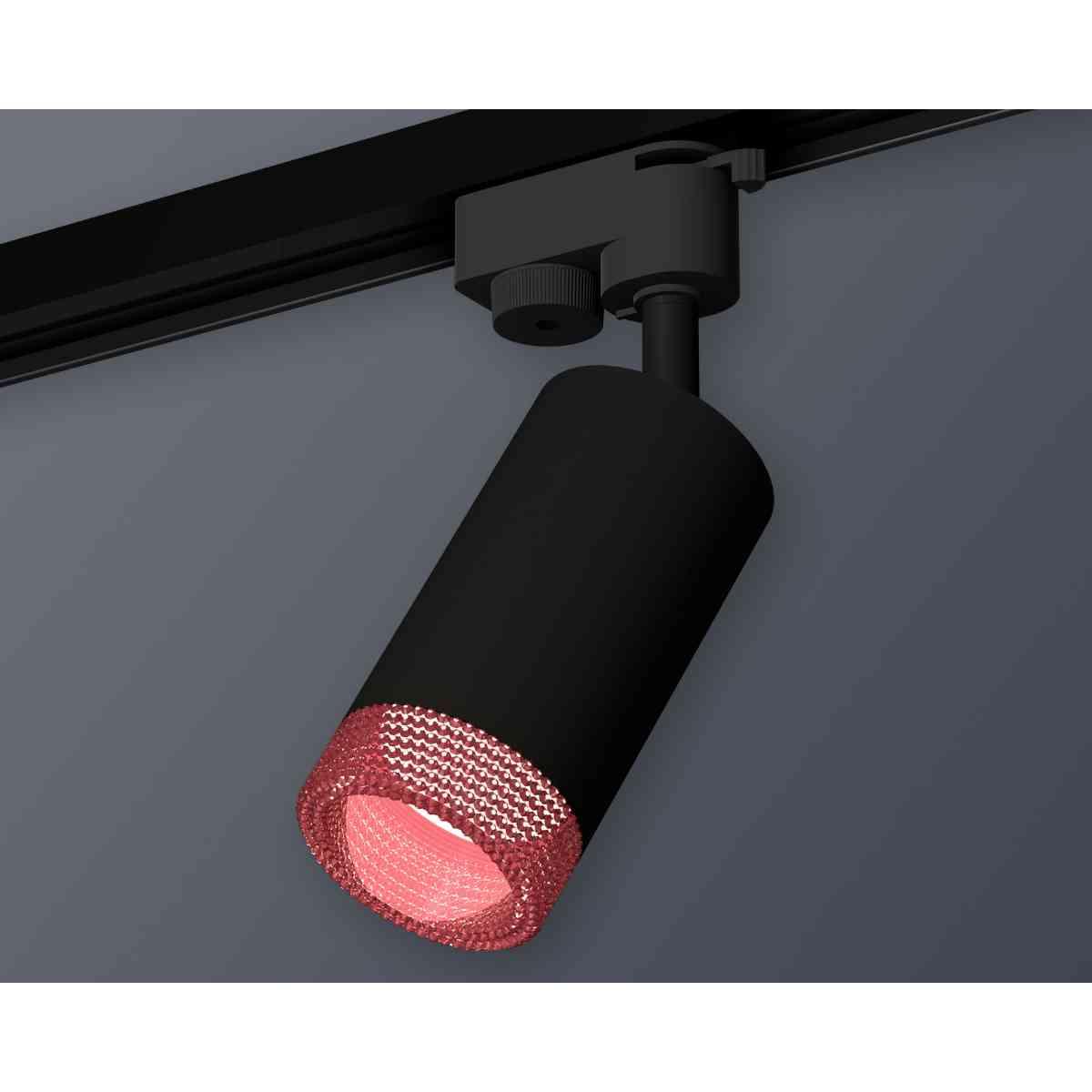 фото комплект трекового светильника ambrella light track system xt6323082 sbk/pi черный песок/розовый (a2521, c6323, n6152) | 220svet.ru