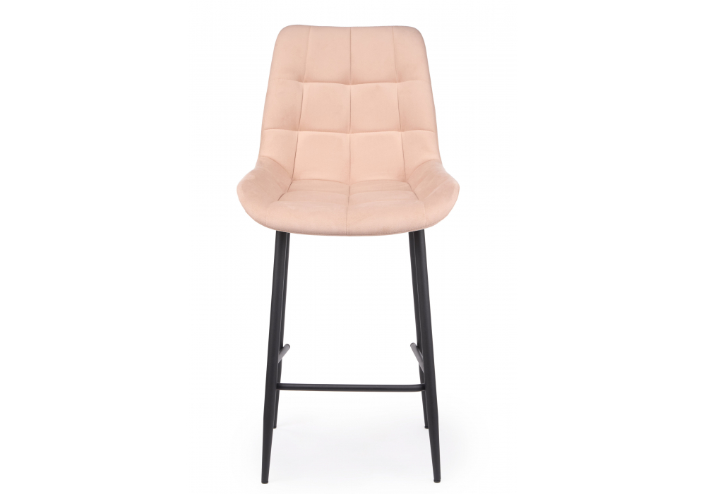 фото барный стул вращающийся woodville челси 360 бежевый (zd 210) / черный 632558 | 220svet.ru