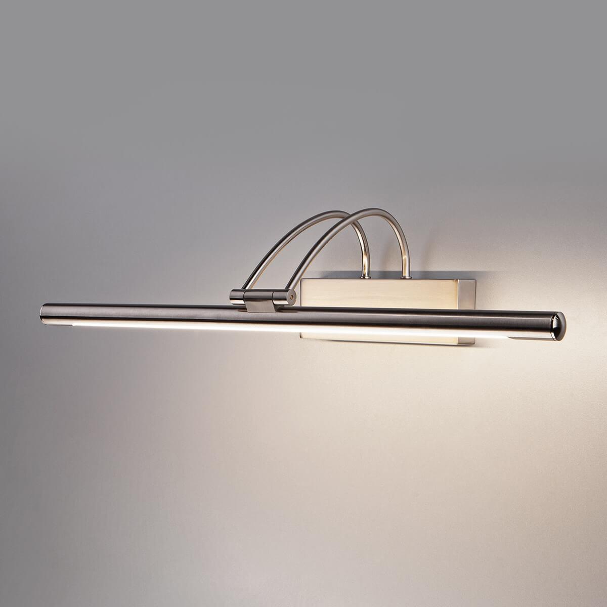 фото подсветка для картин elektrostandard simple led 10w 1011 ip20 никель a038392 | 220svet.ru