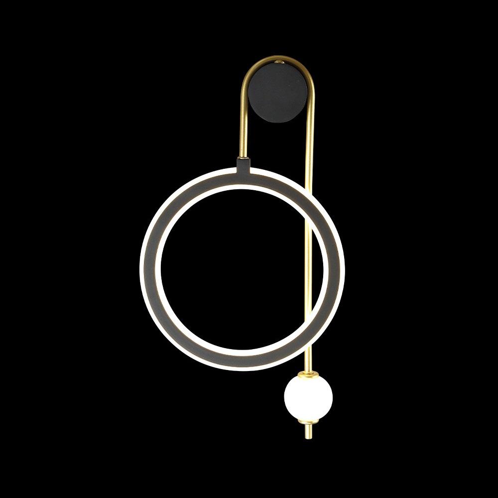 фото бра crystal lux corida ap25w led black/gold | 220svet.ru