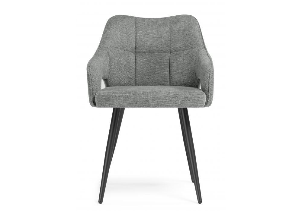 фото стул на металлокаркасе woodville hera dark gray / black 15843 | 220svet.ru