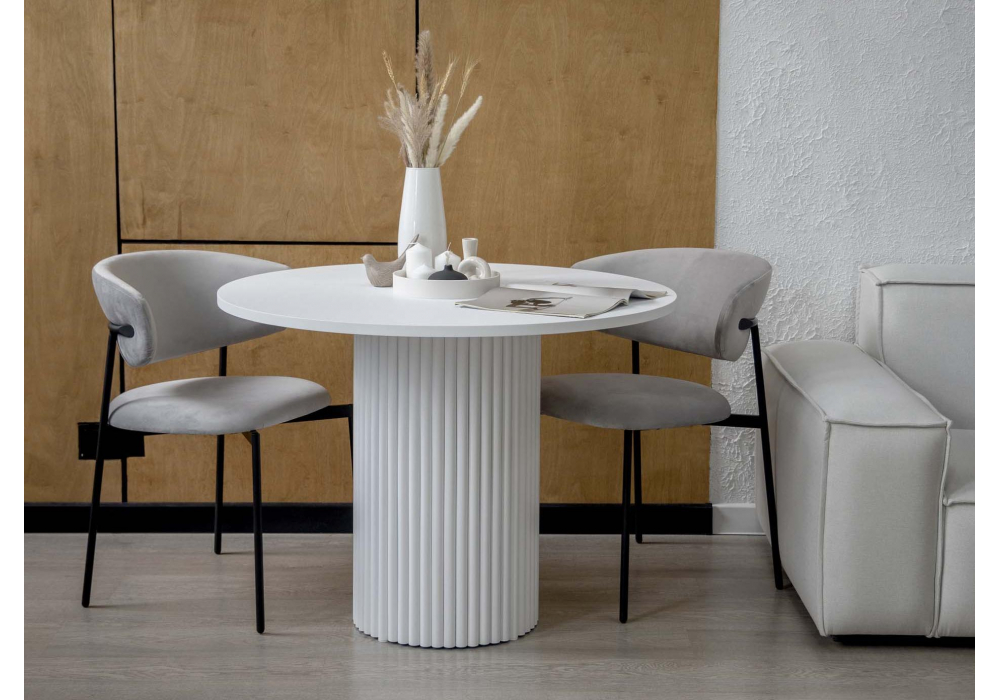 фото стол деревянный woodville барел 90 белый 619885 | 220svet.ru