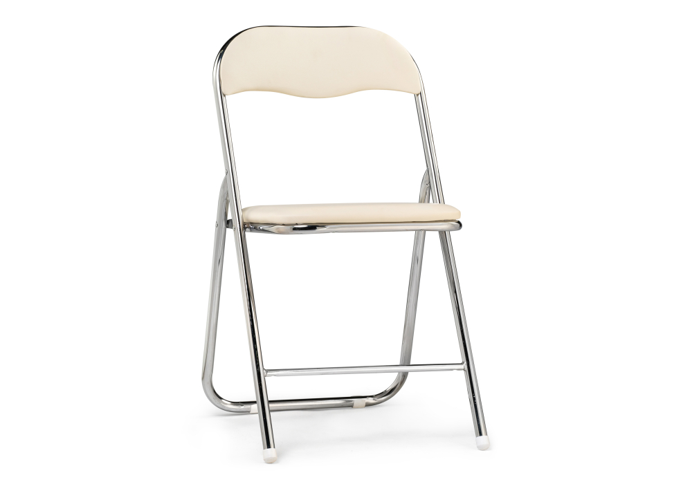 фото стул woodville fold 1 складной beige / chrome 15481 | 220svet.ru