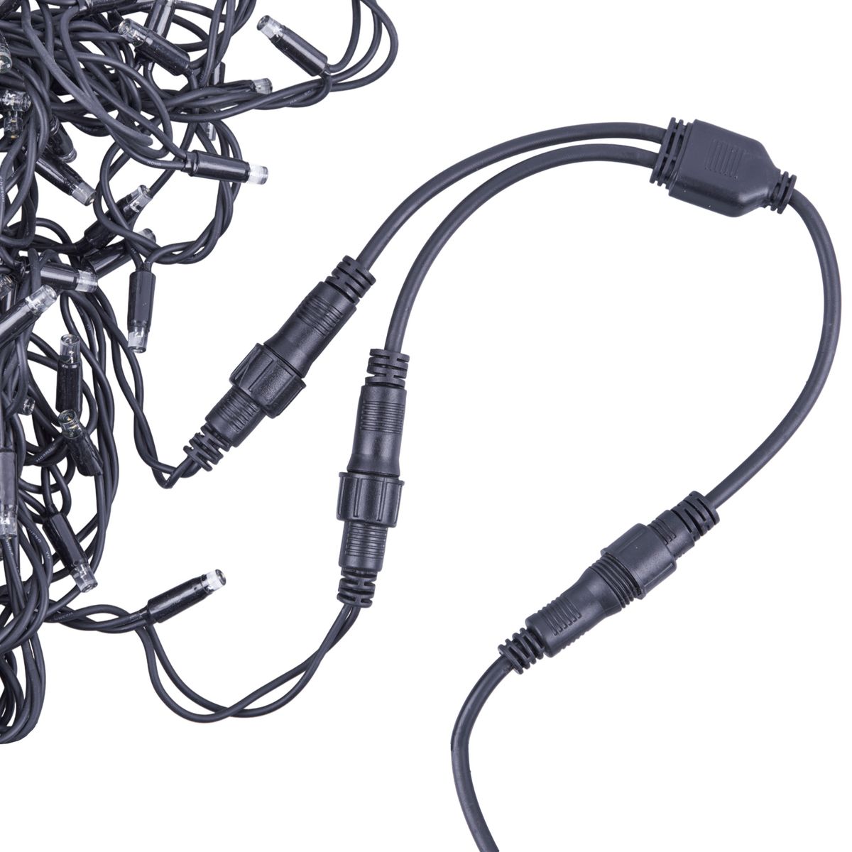 фото провод-разветвитель для гирлянд uniel ucx-f90 s2/0.4m/bk ul-00013233 | 220svet.ru