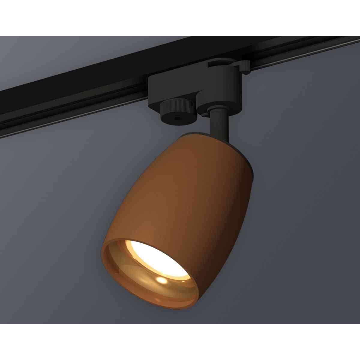 фото комплект трекового светильника ambrella light track system xt1124034 scf/pyg кофе песок/золото желтое полированное (a2521, c1124, n7014) | 220svet.ru