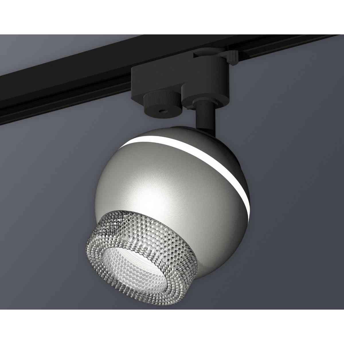 фото комплект трекового светильника ambrella light track system xt1103040 ssl/cl серебро песок/прозрачный (a2521, c1103, n7191) | 220svet.ru