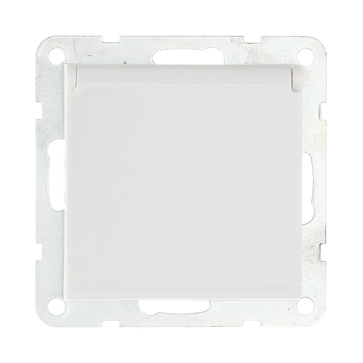 фото розетка lk studio с з/к, шторками и крышкой (белый) lk80 843404-1 | 220svet.ru