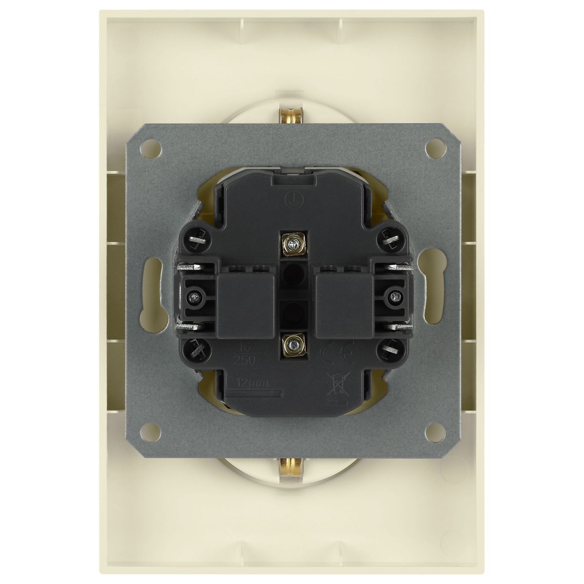 фото розетка эра arktik 16-2107-02 без заземления двойная 2x2p 16а-250в слоновая кость б0071682 | 220svet.ru