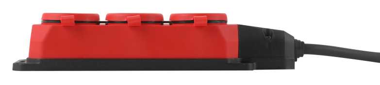 фото удлинитель силовой эра uk-3e-3x1,5-20m-ip44(kg) с заземлением 3 розетки каучук 20м кг 3х1,5мм2 ip44 б0057581 | 220svet.ru