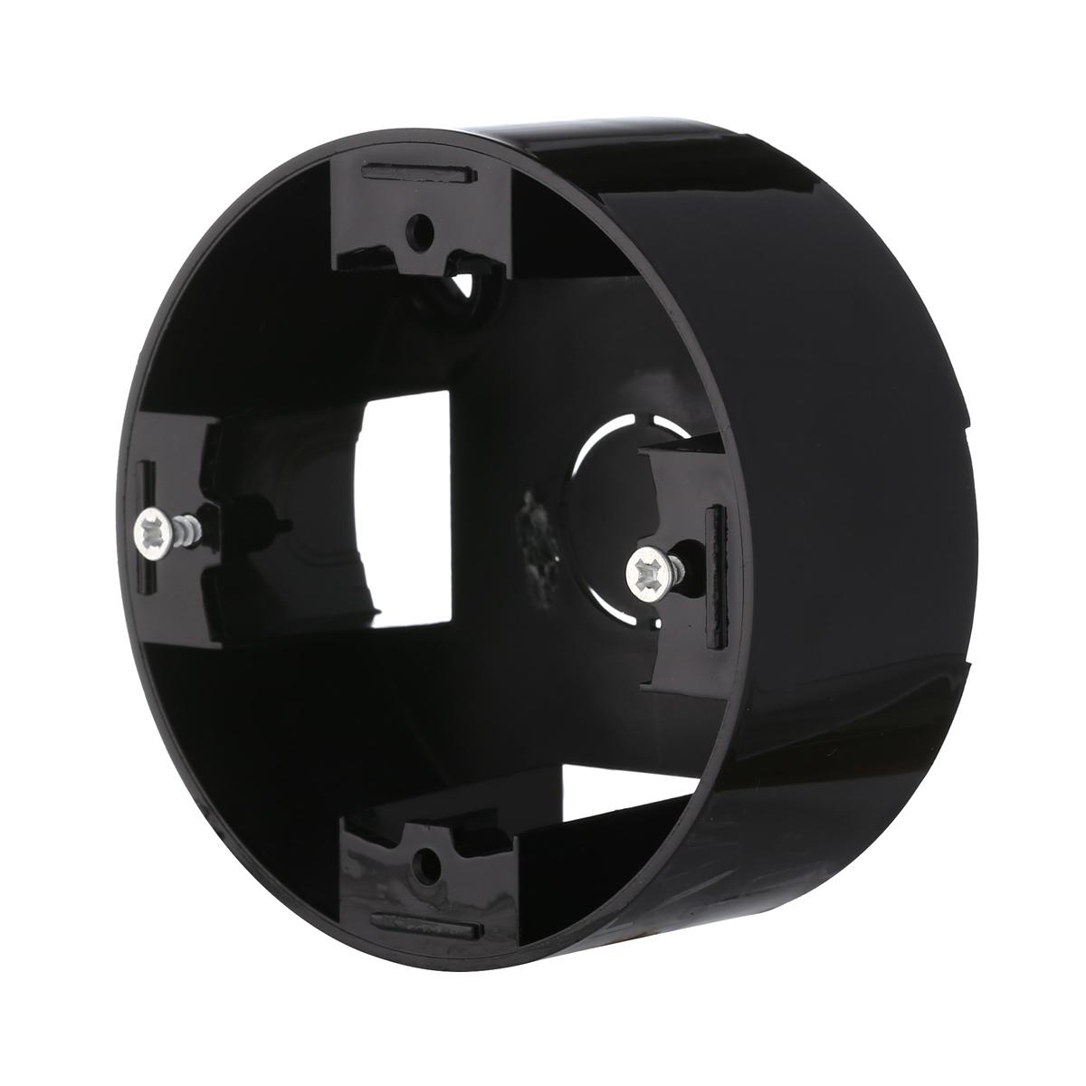 фото подъемная lk studio коробка 1-пост. круглая (черный) lk vintage-classic 889008-1 | 220svet.ru