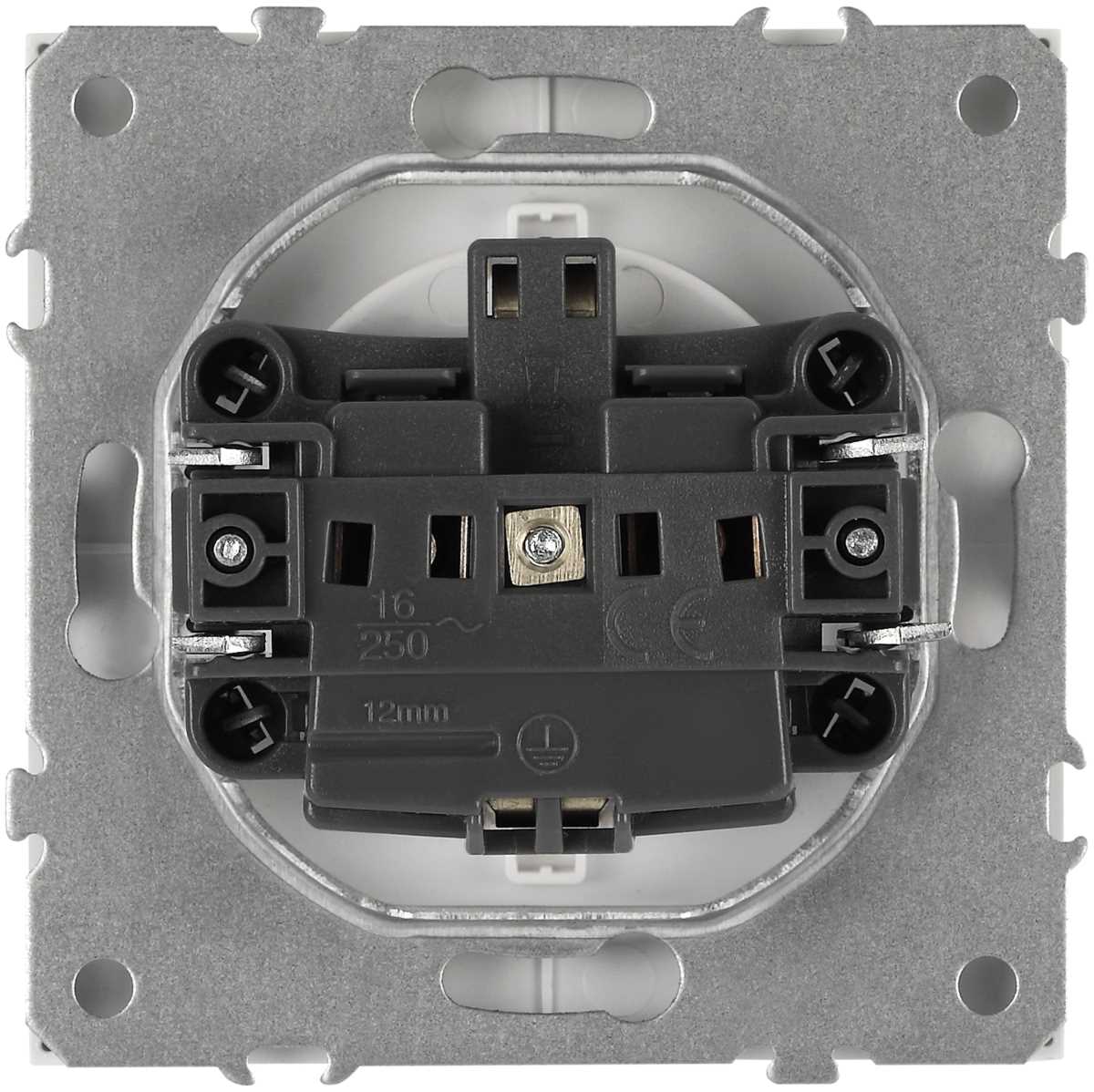 фото розетка эра galaxy 15-2101-01 c заземлением 2p+e schuko 16а-250в ip20 белый б0070620 | 220svet.ru