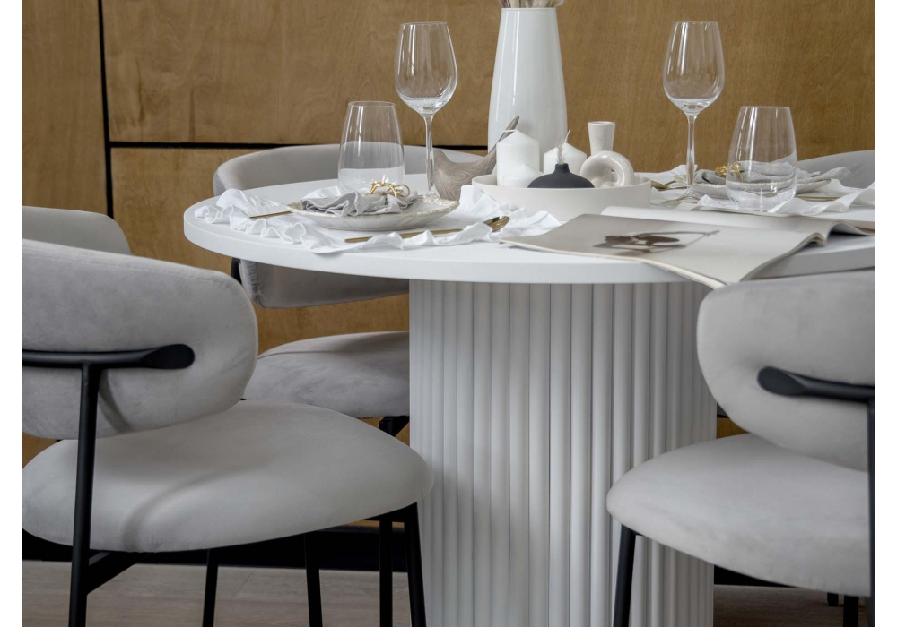 фото стол деревянный woodville барел 90 белый 619885 | 220svet.ru