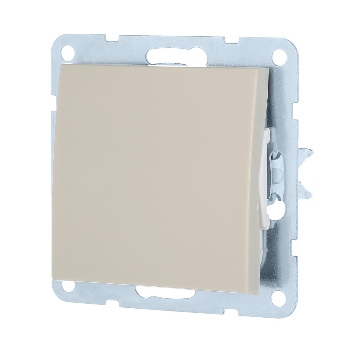 фото переключатель lk studio 1-кл., на 2 направления (схема 6) 16 a, 250 b (бежевый) lk60 860301-1 | 220svet.ru