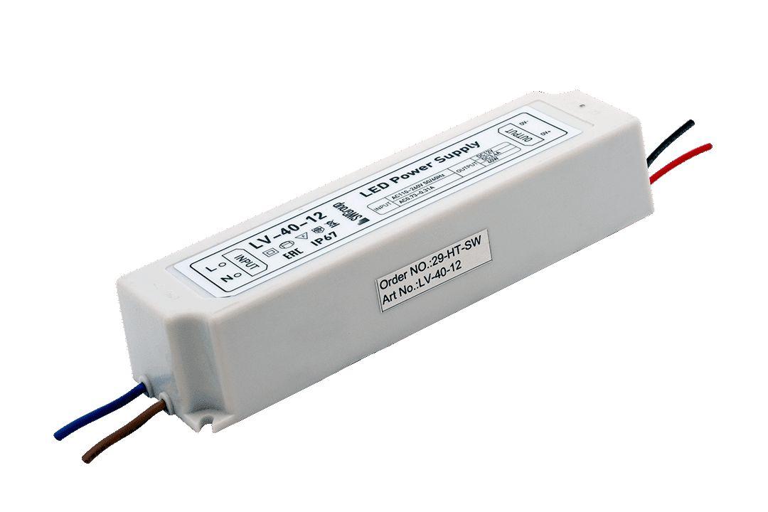 фото блок питания swg 12v 40w ip67 3a lv-40-12 000274 | 220svet.ru