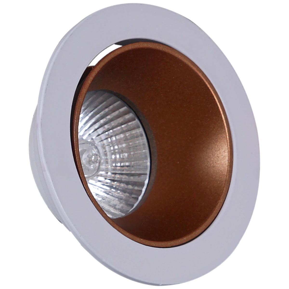 фото точечный светильник reluce 16085-9.0-001pt mr16 wt+rose gd | 220svet.ru