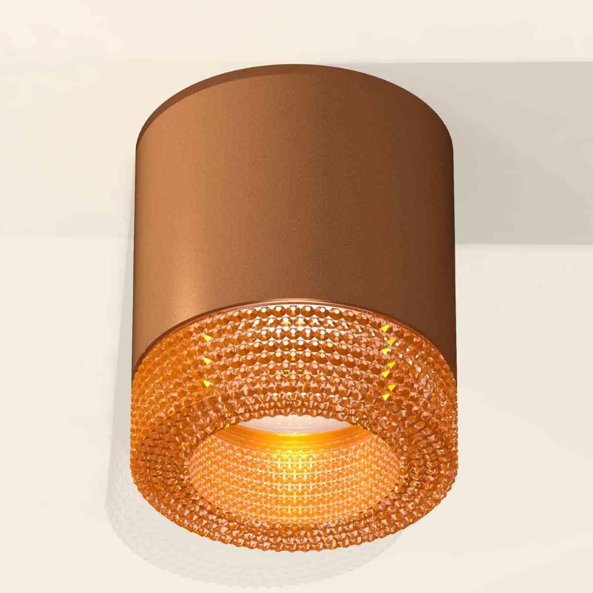 фото комплект накладного светильника ambrella light techno spot xs7404031 scf/cf кофе песок/кофе (c7404, n7195) | 220svet.ru