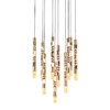 Миниатюра фото подвесной светодиодный светильник delight collection om2365-f10 gold | 220svet.ru