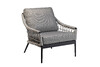 Миниатюра фото кресло уличное "марра" темно-серое garda decor 39ar-00628 | 220svet.ru