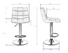 Миниатюра фото стул барный dobrin tailor white lm-5017_w-m_v-mj9-99-10541 | 220svet.ru
