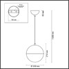 Миниатюра фото подвесной светильник odeon light pinga 4960/1a | 220svet.ru