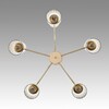 Миниатюра фото потолочная люстра на штанге lumion kassia 6586/10 золотой | 220svet.ru