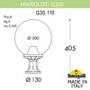 Миниатюра фото ландшафтный фонарь fumagalli mikrolot/g300. g30.110.000.wzf1r | 220svet.ru