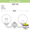 Миниатюра фото светильник уличный настенный fumagalli mirra/g300 g30.142.000.vze27 | 220svet.ru