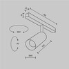 Миниатюра фото трековый магнитный светодиодный светильник maytoni focus led tr032-2-5w3k-m-bw | 220svet.ru