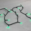 Миниатюра фото гирлянда нить 10м зеленая 24в, 100 led, провод черный пвх, ip54 ltc pst100-11-1g | 220svet.ru