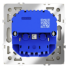 Миниатюра фото розетка встраиваемая с заземлением и защитными шторками, 16а, с usb, a+a voltum s70 vls040405 (сталь) | 220svet.ru