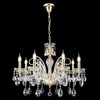 Миниатюра фото подвесная люстра crystal lux monica sp8 gold | 220svet.ru