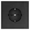 Миниатюра фото розетка встраиваемая с заземлением и защитными шторками, 16а voltum s70 vls040207 (графит) | 220svet.ru