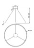 Миниатюра фото подвесной светодиодный светильник maytoni rim mod058pl-l65bsk | 220svet.ru