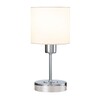 Миниатюра фото настольная лампа escada denver 1109/1 chrome/beige | 220svet.ru