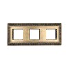 Миниатюра фото рамка lk studio 3-постовая декоративная металлическая в комплекте с суппортами (бронза), lk45 854320-1 | 220svet.ru