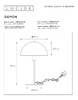 Миниатюра фото настольная лампа lucide siemon 45596/01/35 | 220svet.ru