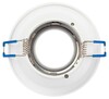 Миниатюра фото светильник встраиваемый алюминиевый эра kl100 wh под лампу mr16 gu5.3 белый б0055584 | 220svet.ru