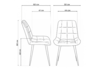 Миниатюра фото стул на металлокаркасе поворотный woodville челси 360 к бежевый (zd 210) / белый np 632481 | 220svet.ru