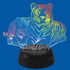 Миниатюра фото светодиодная фигура uniel uli-m508 rgb/3aa tiger family/black ul-00008403 | 220svet.ru