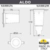 Миниатюра фото грунтовый светильник светильник fumagalli aldo 1l0.000.000.axz1l | 220svet.ru