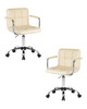Миниатюра фото офисное кресло для персонала dobrin terry lm-9400-n_ch-m_el-cream-11380 | 220svet.ru