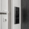 Миниатюра фото выключатель двухклавишный werkel черные матовый w1120008 | 220svet.ru