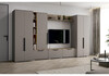 Миниатюра фото тв-тумба woodville филеста кашемир / дуб вотан 664894 | 220svet.ru