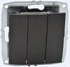 Миниатюра фото выключатель mono electric трехклавишный графит 500-002022-114 | 220svet.ru