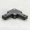 Миниатюра фото 10325 угловой коннектор черный | 220svet.ru