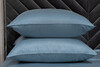 Миниатюра фото комплект наволочек  бамбук сине-зеленый 70*70 (2шт) garda decor 180jod-18016 | 220svet.ru