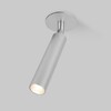 Миниатюра фото встраиваемый светодиодный спот elektrostandard 25027/led серебряный a058213 | 220svet.ru