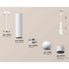 Миниатюра фото комплект подвесного светильника ambrella light techno spot xp1101011 swh/fr белый песок/белый матовый (a2301,c6355,a2010,c1101,n7141) | 220svet.ru