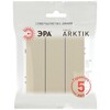 Миниатюра фото выключатель эра arktik 16-1107-04 тройной 10ах-250в шампань б0070377 | 220svet.ru