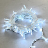 Миниатюра фото гирлянда нить 10м белая 24в, 75 led, провод белый каучук, ip65 ltc ll75-8-1w | 220svet.ru
